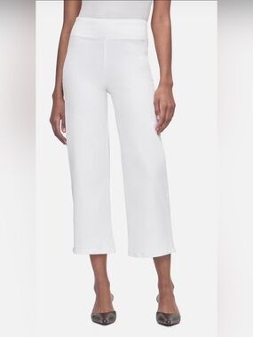 Frame Denim Jetset Wide Leg Crop Jean In White Size 1/S